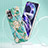 Silicone Candy Rubber Gel Fashionable Pattern Soft Case Cover with Finger Ring Stand Y02B for Realme Narzo 50 4G