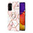 Silicone Candy Rubber Gel Fashionable Pattern Soft Case Cover with Finger Ring Stand Y02B for Samsung Galaxy A24 4G