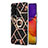 Silicone Candy Rubber Gel Fashionable Pattern Soft Case Cover with Finger Ring Stand Y02B for Samsung Galaxy S23 FE 5G