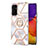 Silicone Candy Rubber Gel Fashionable Pattern Soft Case Cover with Finger Ring Stand Y02B for Samsung Galaxy S23 FE 5G