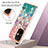 Silicone Candy Rubber Gel Fashionable Pattern Soft Case Cover with Finger Ring Stand Y03B for OnePlus Nord N30 5G