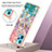 Silicone Candy Rubber Gel Fashionable Pattern Soft Case Cover with Finger Ring Stand Y03B for Realme 9 4G