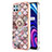 Silicone Candy Rubber Gel Fashionable Pattern Soft Case Cover with Finger Ring Stand Y03B for Realme C21Y