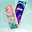 Silicone Candy Rubber Gel Fashionable Pattern Soft Case Cover with Finger Ring Stand Y03B for Realme C21Y