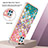 Silicone Candy Rubber Gel Fashionable Pattern Soft Case Cover with Finger Ring Stand Y03B for Realme C21Y