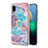 Silicone Candy Rubber Gel Fashionable Pattern Soft Case Cover with Finger Ring Stand Y03B for Samsung Galaxy A02