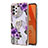 Silicone Candy Rubber Gel Fashionable Pattern Soft Case Cover with Finger Ring Stand Y03B for Samsung Galaxy A32 4G
