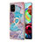 Silicone Candy Rubber Gel Fashionable Pattern Soft Case Cover with Finger Ring Stand Y03B for Samsung Galaxy A71 5G