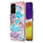 Silicone Candy Rubber Gel Fashionable Pattern Soft Case Cover with Finger Ring Stand Y03B for Samsung Galaxy A82 5G