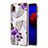 Silicone Candy Rubber Gel Fashionable Pattern Soft Case Cover with Finger Ring Stand Y03B for Samsung Galaxy M01 Core