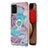 Silicone Candy Rubber Gel Fashionable Pattern Soft Case Cover with Finger Ring Stand Y03B for Samsung Galaxy M02s