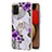 Silicone Candy Rubber Gel Fashionable Pattern Soft Case Cover with Finger Ring Stand Y03B for Samsung Galaxy M02s