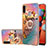 Silicone Candy Rubber Gel Fashionable Pattern Soft Case Cover with Finger Ring Stand Y03B for Samsung Galaxy M11 Mixed