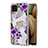 Silicone Candy Rubber Gel Fashionable Pattern Soft Case Cover with Finger Ring Stand Y03B for Samsung Galaxy M12