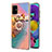 Silicone Candy Rubber Gel Fashionable Pattern Soft Case Cover with Finger Ring Stand Y03B for Samsung Galaxy M40S