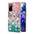 Silicone Candy Rubber Gel Fashionable Pattern Soft Case Cover with Finger Ring Stand Y03B for Samsung Galaxy S20 FE 4G