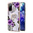 Silicone Candy Rubber Gel Fashionable Pattern Soft Case Cover with Finger Ring Stand Y03B for Samsung Galaxy S20 FE 4G