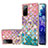 Silicone Candy Rubber Gel Fashionable Pattern Soft Case Cover with Finger Ring Stand Y03B for Samsung Galaxy S20 FE 4G Colorful