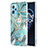 Silicone Candy Rubber Gel Fashionable Pattern Soft Case Cover with Finger Ring Stand Y04B for Realme 9 4G