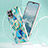 Silicone Candy Rubber Gel Fashionable Pattern Soft Case Cover with Finger Ring Stand Y04B for Realme Narzo 50 4G