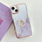 Silicone Candy Rubber Gel Fashionable Pattern Soft Case Cover with Finger Ring Stand Y05B for Apple iPhone 14