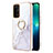 Silicone Candy Rubber Gel Fashionable Pattern Soft Case Cover with Finger Ring Stand Y05B for OnePlus Nord N200 5G