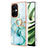 Silicone Candy Rubber Gel Fashionable Pattern Soft Case Cover with Finger Ring Stand Y05B for OnePlus Nord N30 5G Green