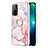 Silicone Candy Rubber Gel Fashionable Pattern Soft Case Cover with Finger Ring Stand Y05B for Oppo A95 5G