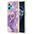 Silicone Candy Rubber Gel Fashionable Pattern Soft Case Cover with Finger Ring Stand Y05B for Realme 9 5G