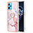 Silicone Candy Rubber Gel Fashionable Pattern Soft Case Cover with Finger Ring Stand Y05B for Realme 9 5G