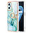 Silicone Candy Rubber Gel Fashionable Pattern Soft Case Cover with Finger Ring Stand Y05B for Realme 9i 4G