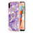 Silicone Candy Rubber Gel Fashionable Pattern Soft Case Cover with Finger Ring Stand Y05B for Samsung Galaxy A11