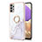Silicone Candy Rubber Gel Fashionable Pattern Soft Case Cover with Finger Ring Stand Y05B for Samsung Galaxy A13 4G