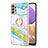 Silicone Candy Rubber Gel Fashionable Pattern Soft Case Cover with Finger Ring Stand Y05B for Samsung Galaxy A13 4G