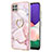 Silicone Candy Rubber Gel Fashionable Pattern Soft Case Cover with Finger Ring Stand Y05B for Samsung Galaxy A22s 5G
