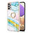 Silicone Candy Rubber Gel Fashionable Pattern Soft Case Cover with Finger Ring Stand Y05B for Samsung Galaxy A53 5G
