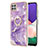 Silicone Candy Rubber Gel Fashionable Pattern Soft Case Cover with Finger Ring Stand Y05B for Samsung Galaxy F42 5G