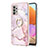 Silicone Candy Rubber Gel Fashionable Pattern Soft Case Cover with Finger Ring Stand Y05B for Samsung Galaxy M32 5G