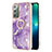 Silicone Candy Rubber Gel Fashionable Pattern Soft Case Cover with Finger Ring Stand Y05B for Samsung Galaxy Note 20 5G