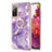 Silicone Candy Rubber Gel Fashionable Pattern Soft Case Cover with Finger Ring Stand Y05B for Samsung Galaxy S20 FE 4G