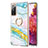 Silicone Candy Rubber Gel Fashionable Pattern Soft Case Cover with Finger Ring Stand Y05B for Samsung Galaxy S20 FE 4G