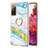 Silicone Candy Rubber Gel Fashionable Pattern Soft Case Cover with Finger Ring Stand Y05B for Samsung Galaxy S20 FE 5G