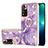 Silicone Candy Rubber Gel Fashionable Pattern Soft Case Cover with Finger Ring Stand Y05B for Xiaomi Mi 11i 5G (2022) Purple