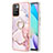 Silicone Candy Rubber Gel Fashionable Pattern Soft Case Cover with Finger Ring Stand Y05B for Xiaomi Redmi 10 (2022)