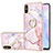 Silicone Candy Rubber Gel Fashionable Pattern Soft Case Cover with Finger Ring Stand Y05B for Xiaomi Redmi 9A