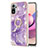 Silicone Candy Rubber Gel Fashionable Pattern Soft Case Cover with Finger Ring Stand Y05B for Xiaomi Redmi Note 10 4G