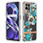 Silicone Candy Rubber Gel Fashionable Pattern Soft Case Cover with Finger Ring Stand Y06B for Realme 8i