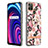 Silicone Candy Rubber Gel Fashionable Pattern Soft Case Cover with Finger Ring Stand Y06B for Realme C21Y