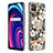 Silicone Candy Rubber Gel Fashionable Pattern Soft Case Cover with Finger Ring Stand Y06B for Realme C21Y