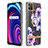 Silicone Candy Rubber Gel Fashionable Pattern Soft Case Cover with Finger Ring Stand Y06B for Realme C21Y